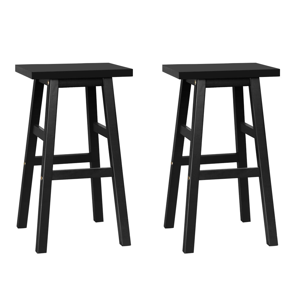 Set of 2 Baden Wooden Bar Stools