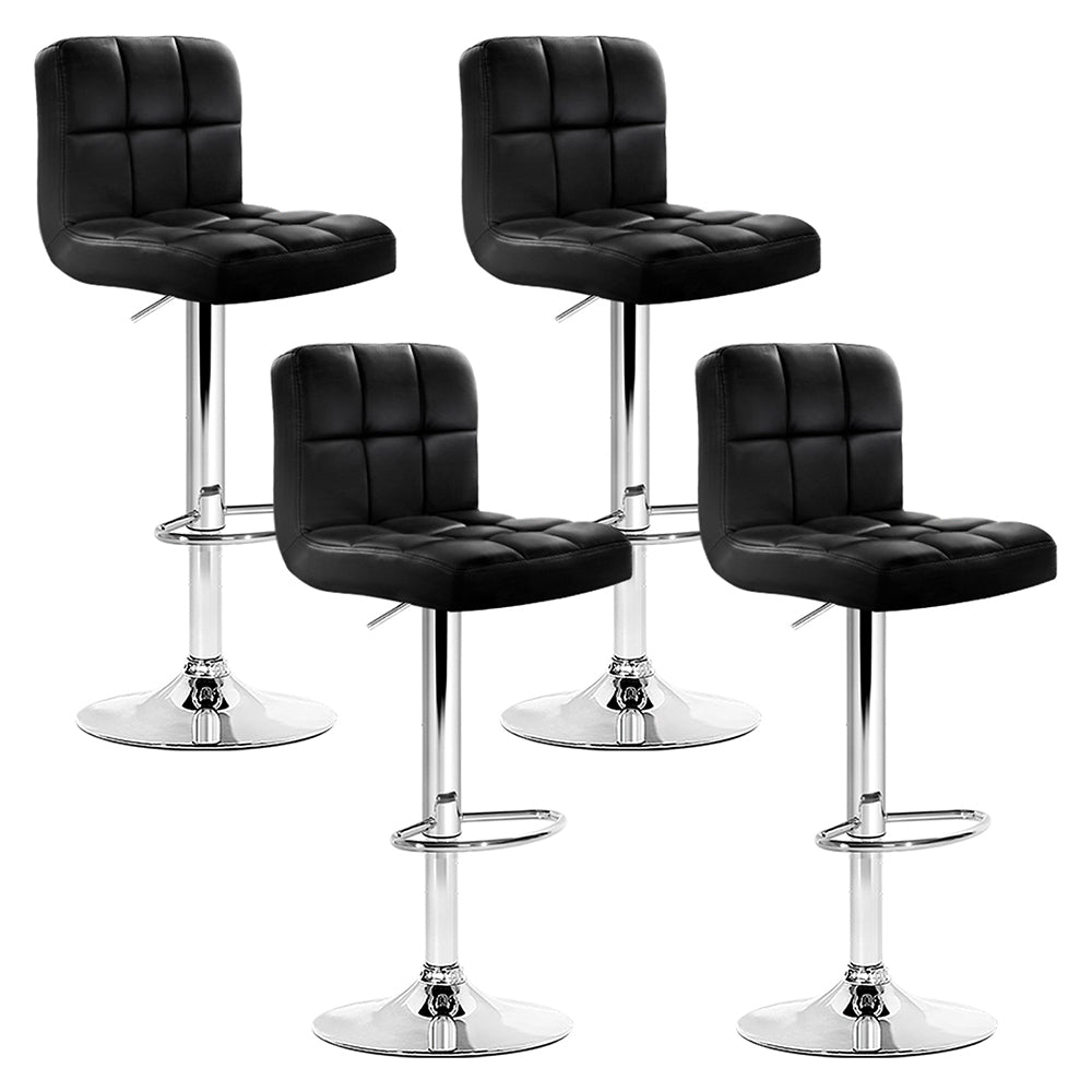 Set of 4 Dawn Leather Bar Stools