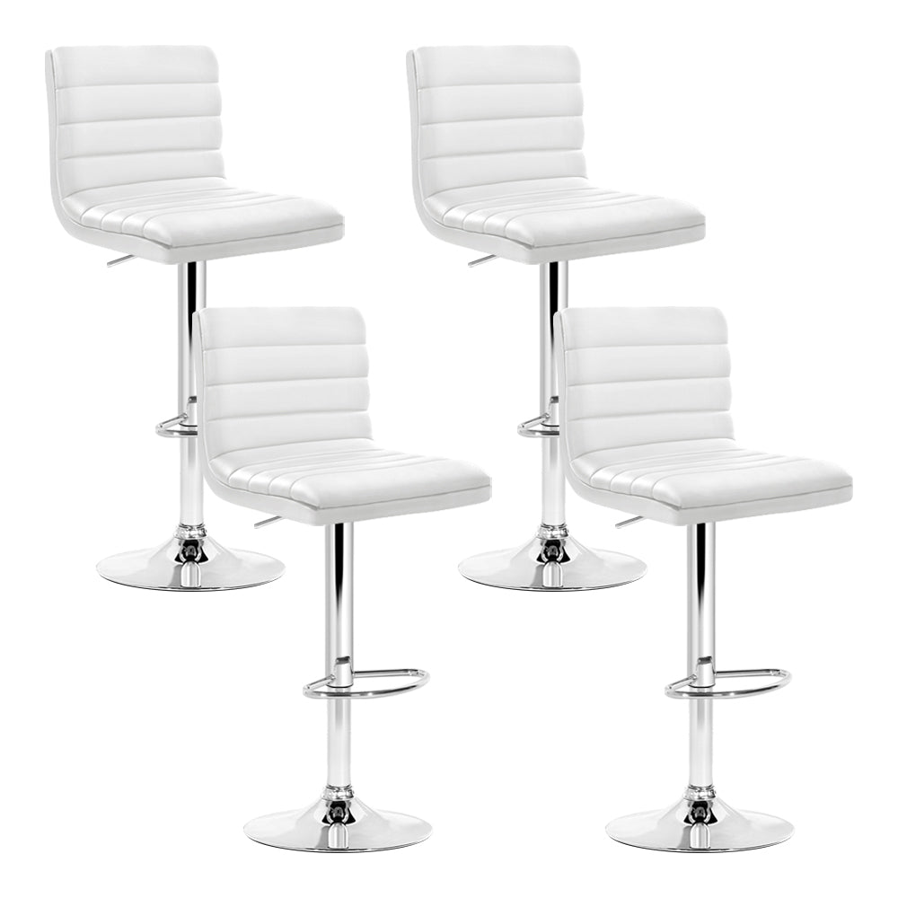 Set of 4 Duffy Leather Bar Stools