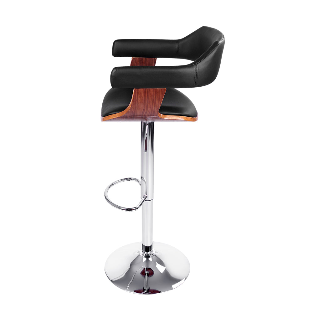 Albee Bar Stool w/Armrest - Steel Base