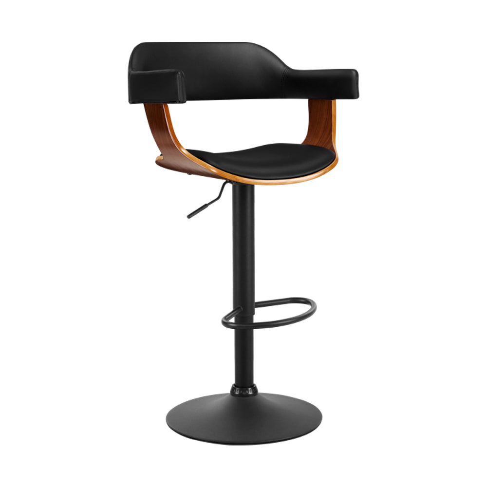 Albee Bar Stool w/Armrest - Black Base