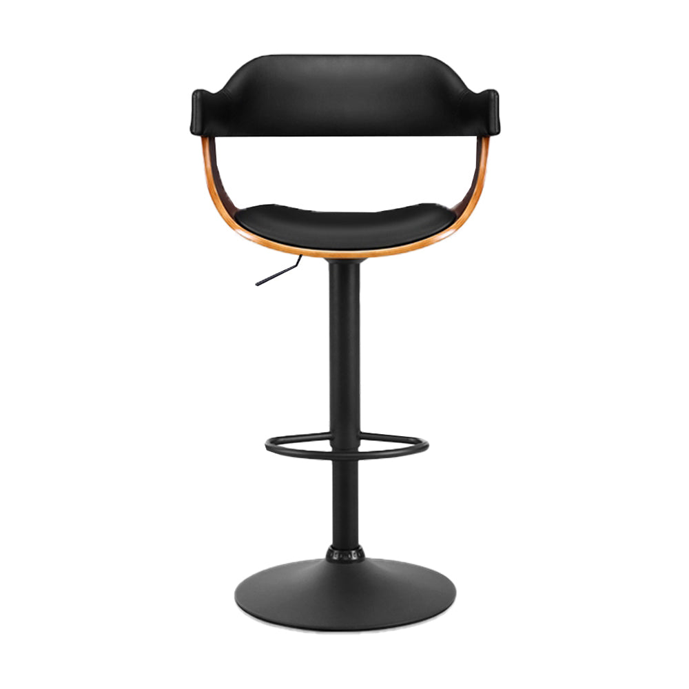 Albee Bar Stool w/Armrest - Black Base