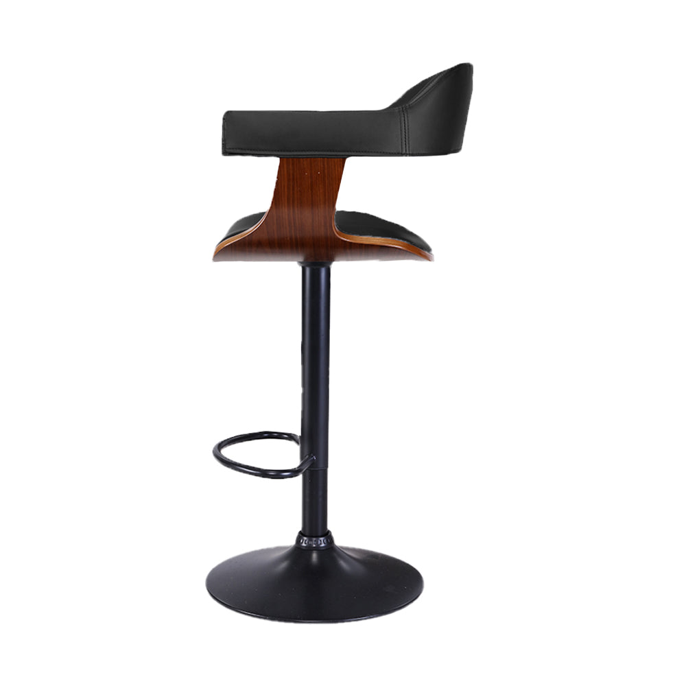 Albee Bar Stool w/Armrest - Black Base