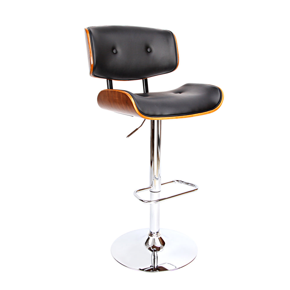 Baxter Leather Bar Stools - Steel