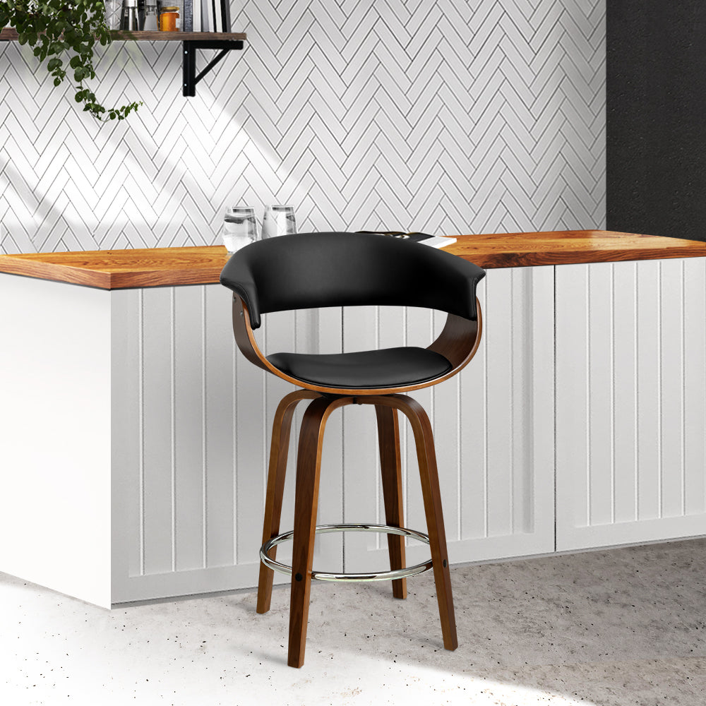 Mattias Leather Bar Stool