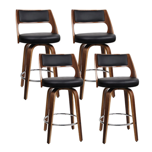 Set of 4 Astoria Leather Bar Stools