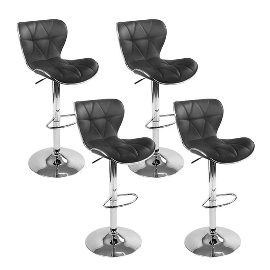 Set of 4 Brooklyn Leather Bar Stools