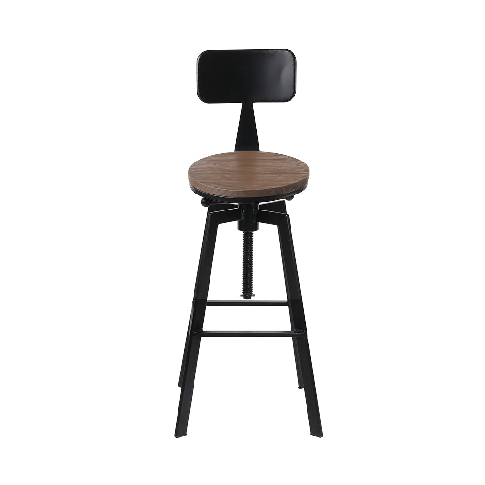 Set of 2 Arthur Vintage Metal Bar Stools