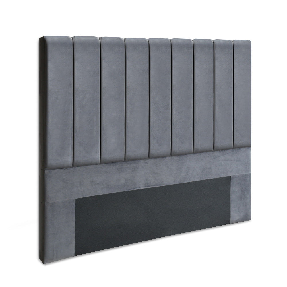 Naoimi Grey Bed Head Double Size Velvet