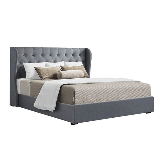 Arden Grey Bed Frame Queen Size With Storage