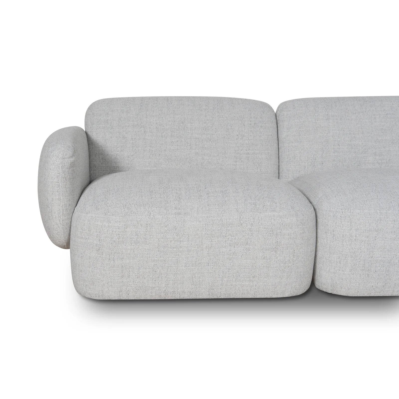 Nimbus Right Chaise Modular Sofa - Cloud Grey