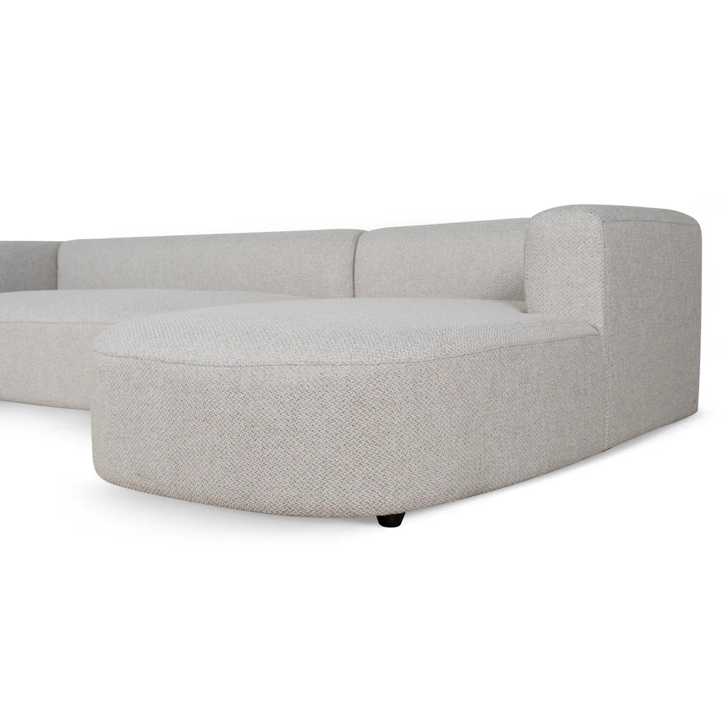 Moana Right Chaise Sofa - Sterling Sand