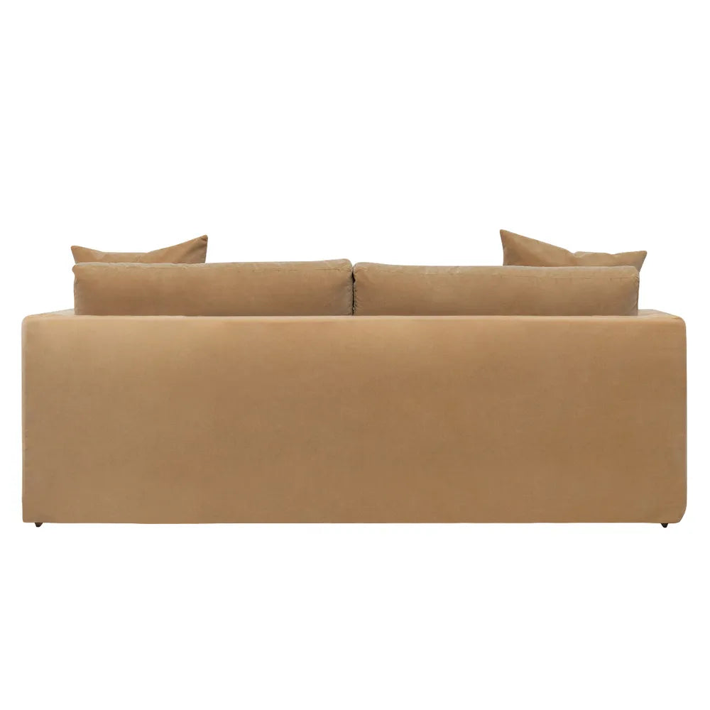 Birkshire 3 Seater Slip Cover Sofa - Ocre Velvet