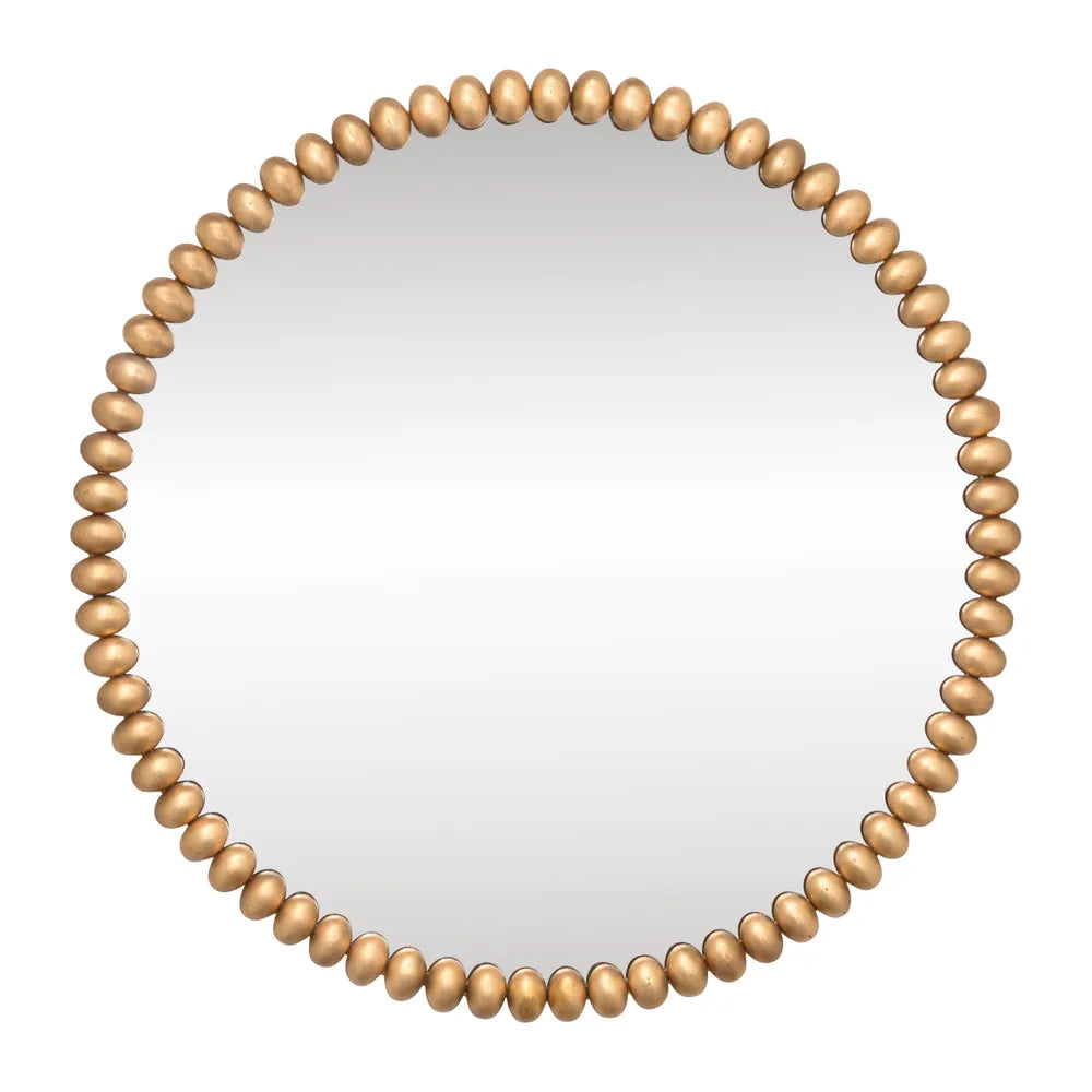 Esme Round Wall Mirror - Gold Leaf