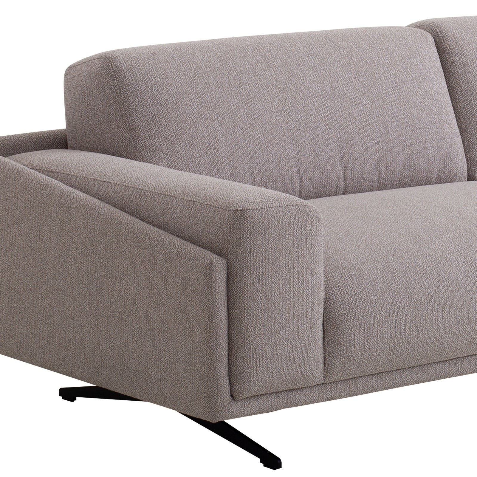 Alexis 3 Seater Fabric Sofa - Dusty Grey