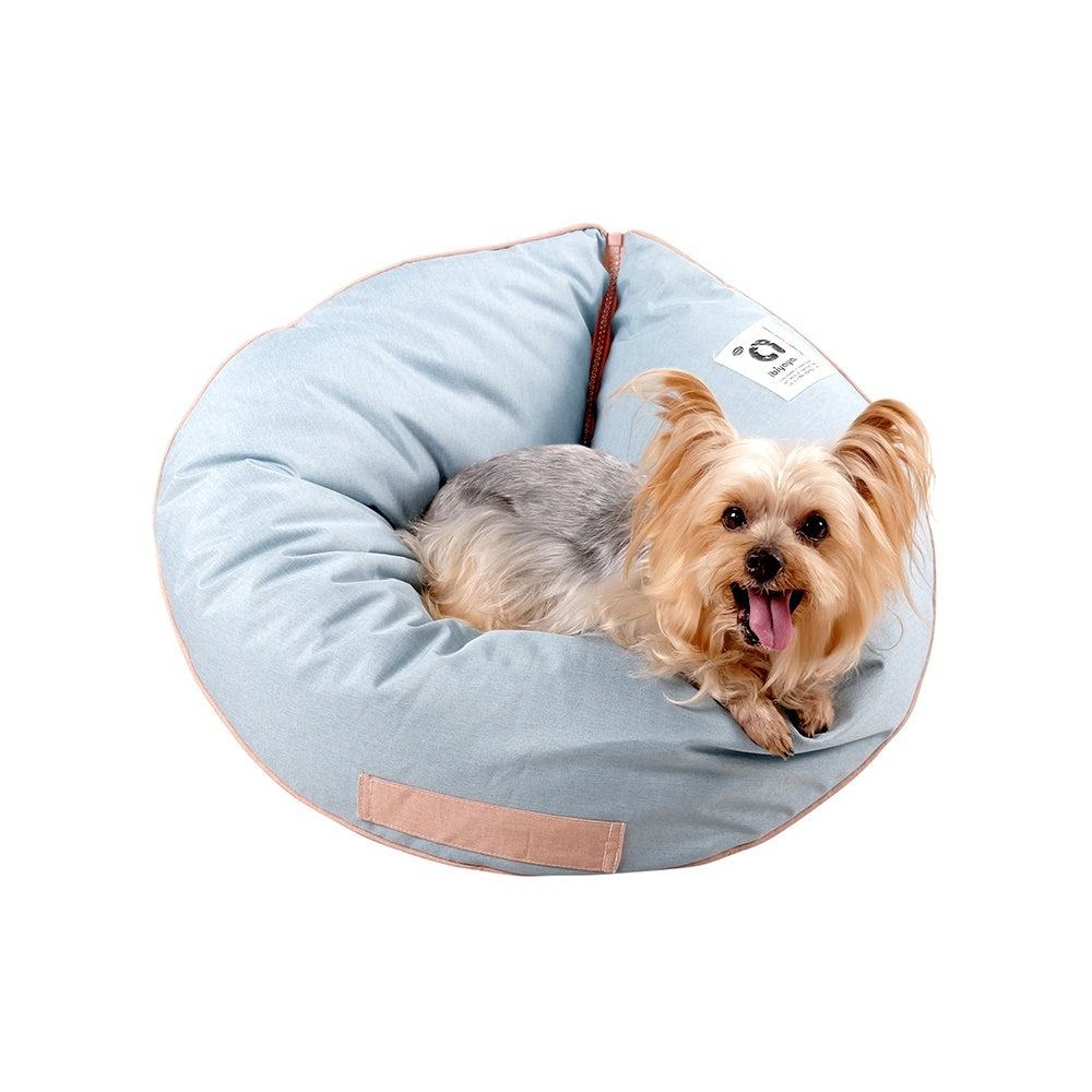 The Ibiyaya Snuggler Pet Nook - Dusty Blue