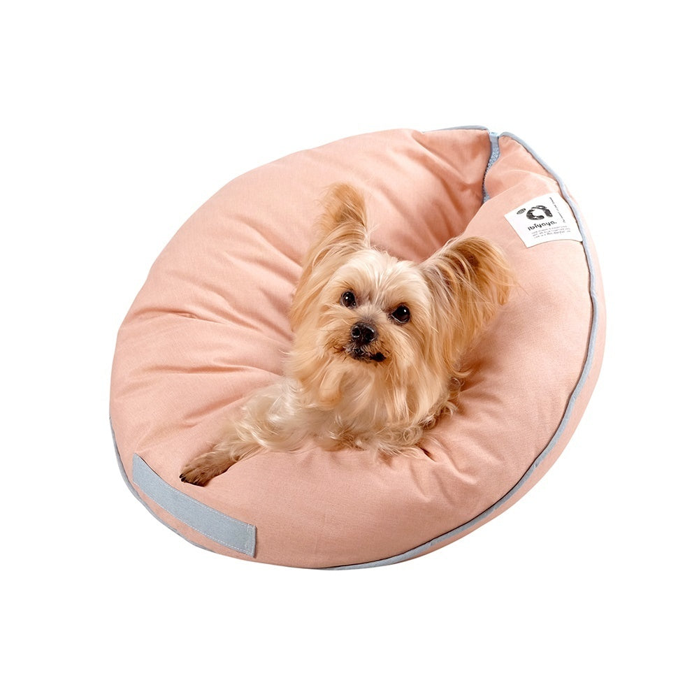 The Ibiyaya Snuggler Pet Nook - Playful Peach