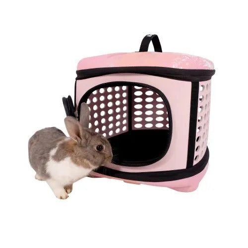 Ibiyaya Collapsible Traveling Pet Carrier - Pink Sunset