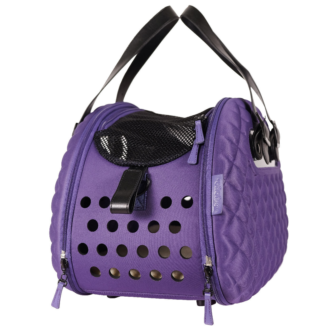 Ibiyaya Collapsible Pet Carrier - Diamond Deluxe Purple