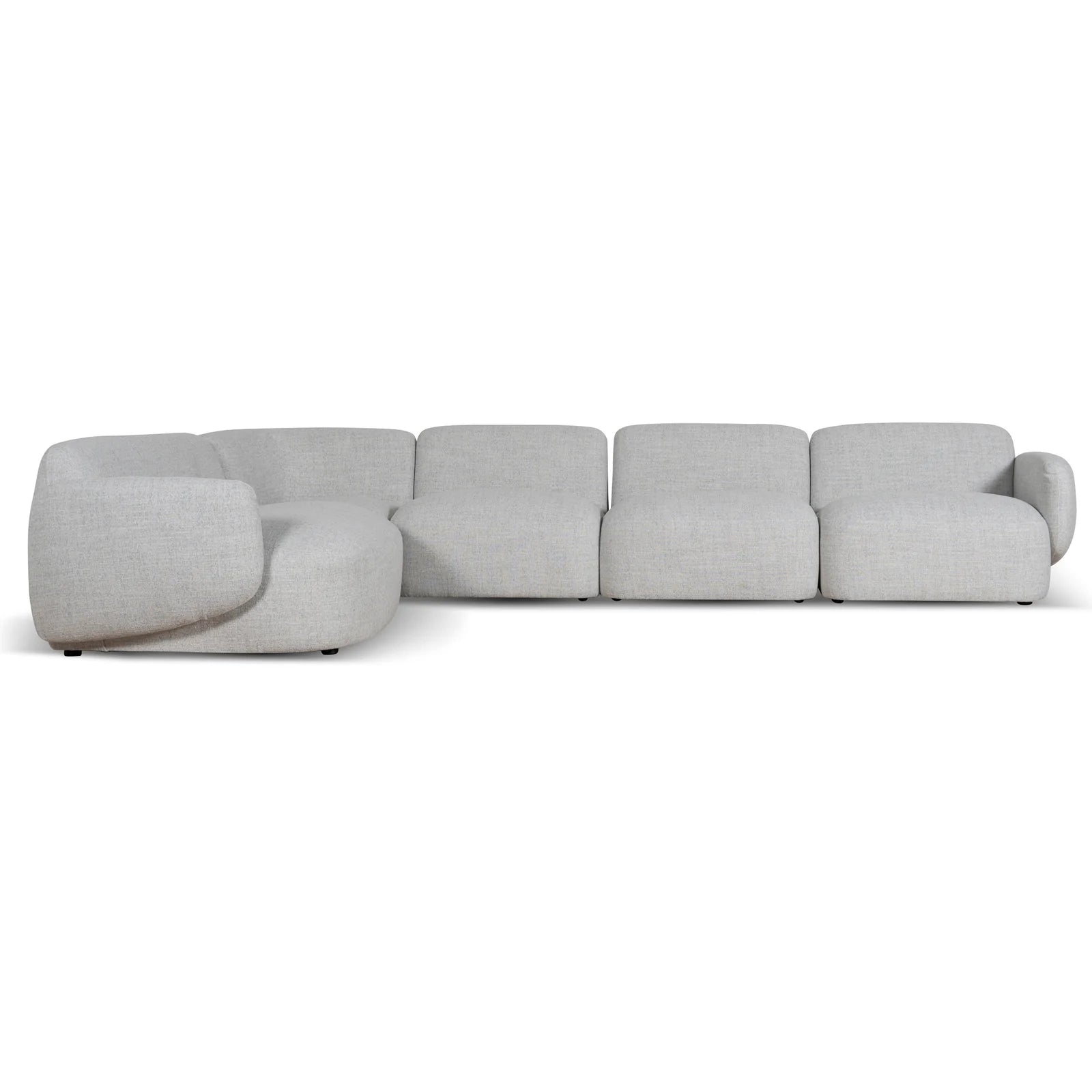 Nimbus Left Chaise Modular Sofa - Cloud Grey