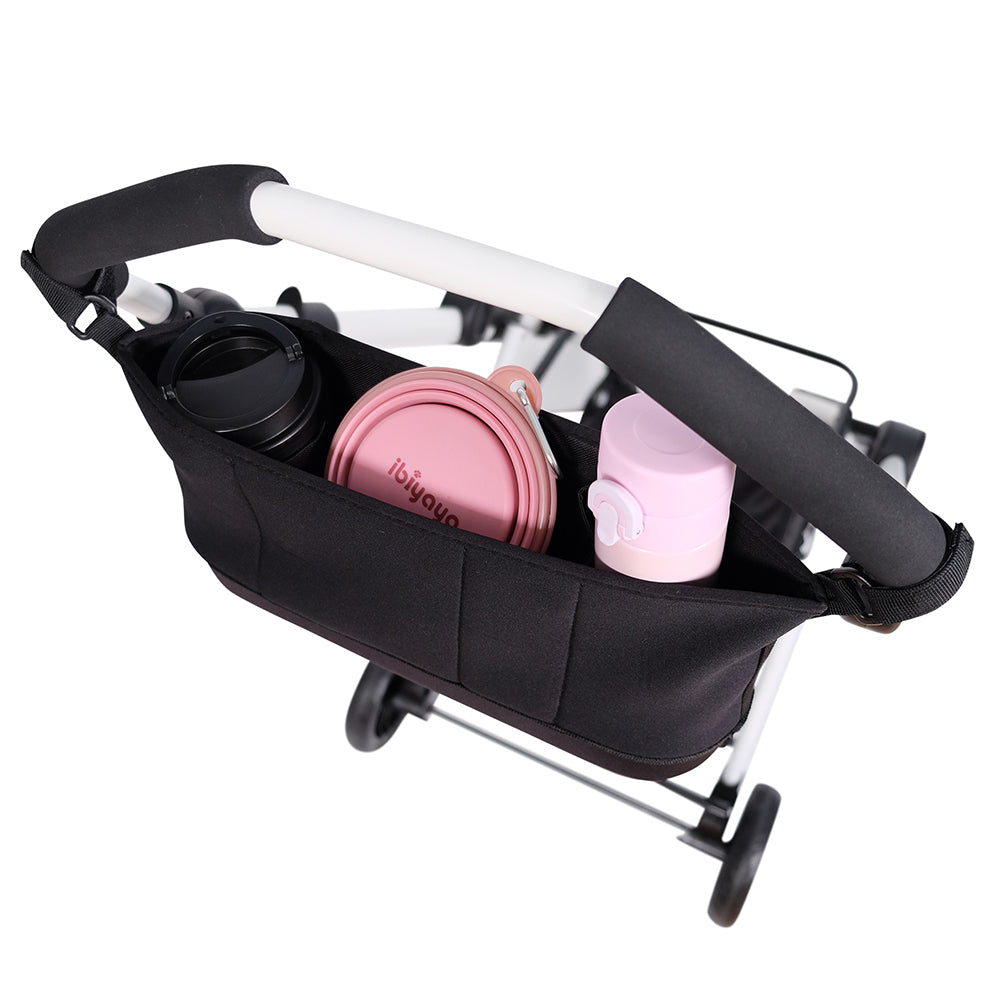 Pet Pram Organiser Stroller Pouch in Black