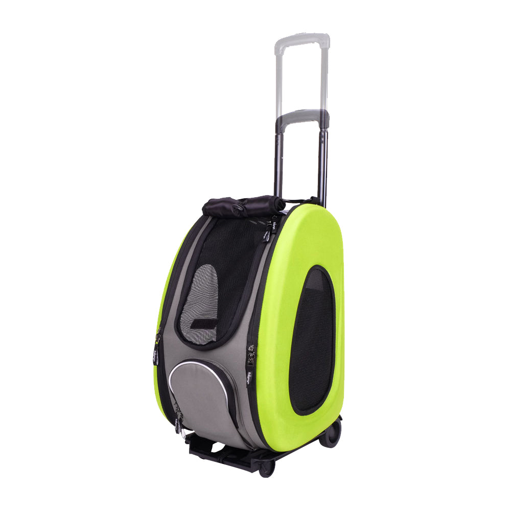 Ibiyaya 5-in-1 Combo EVA Pet Carrier & Stroller - Apple Green