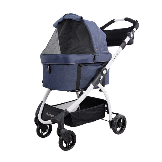 Ibiyaya CLEO Multi-function Pet Stroller & Car Seat in Blue Jeans