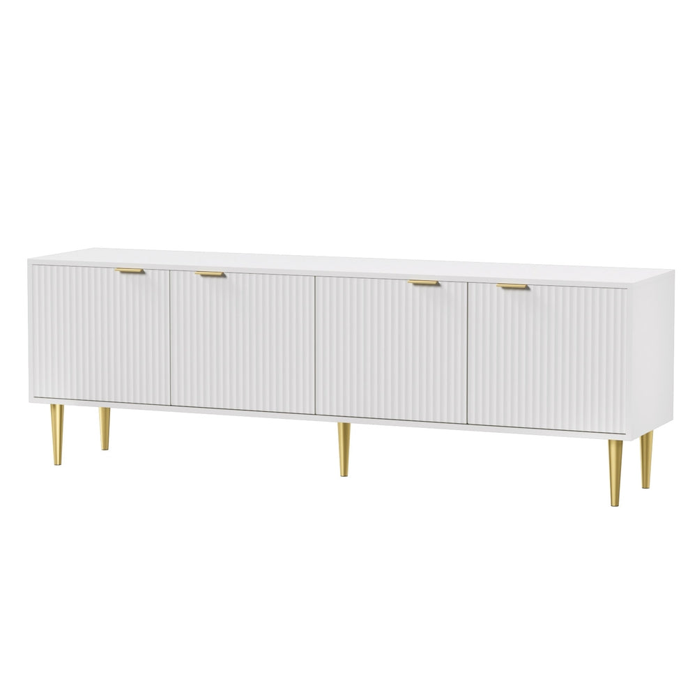 Bianca White TV Entertainment Unit Stand - 180cm