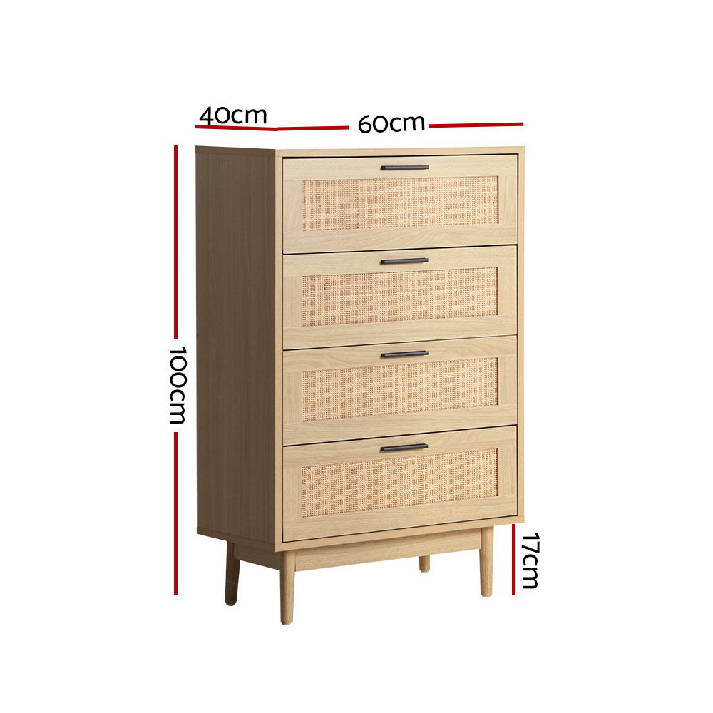 Briony Oak 4 Chest of Drawers