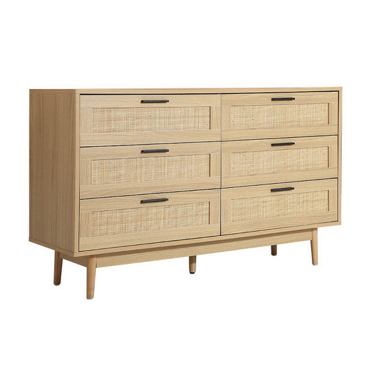 Briony Oak 6 Chest of Drawers