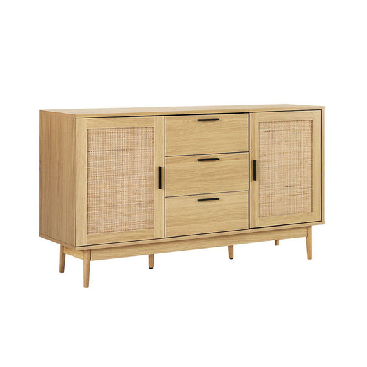 Briony Oak Rattan Buffet Sideboard