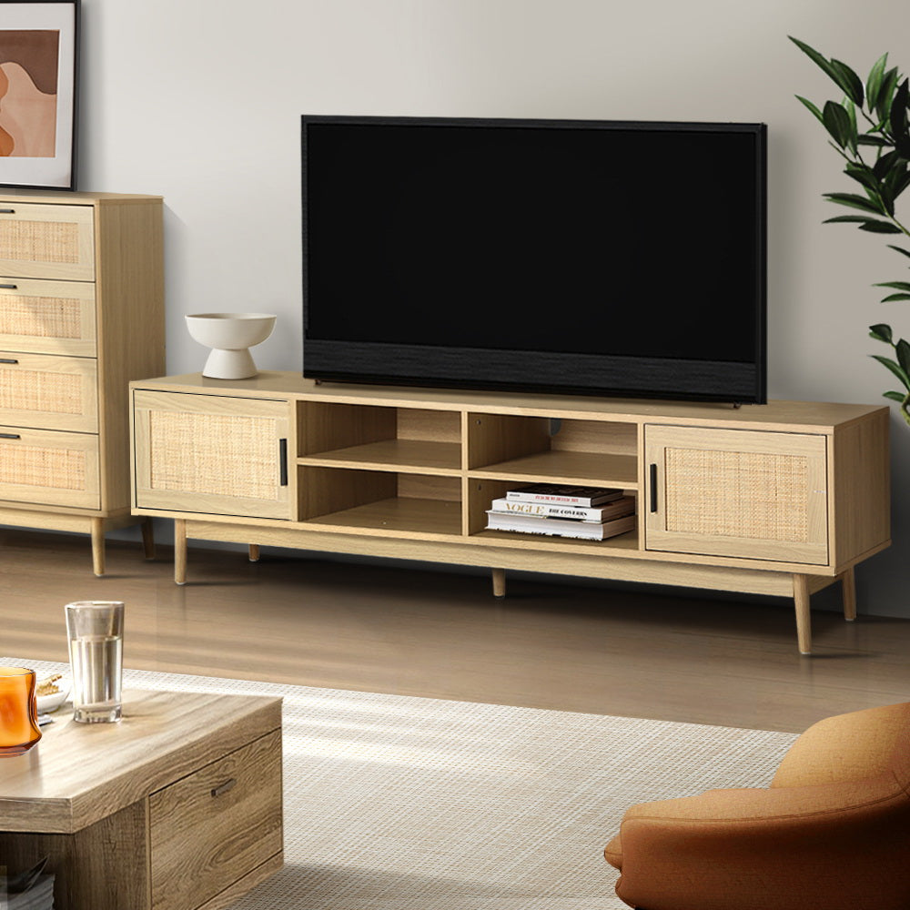 Nino TV Rattan Cabinet Entertainment Unit 180cm