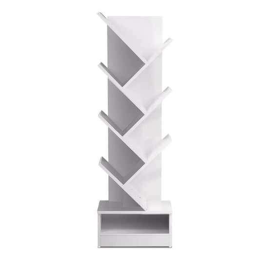 Asteron Tree Bookshelf 7 Tiers - ECHO White