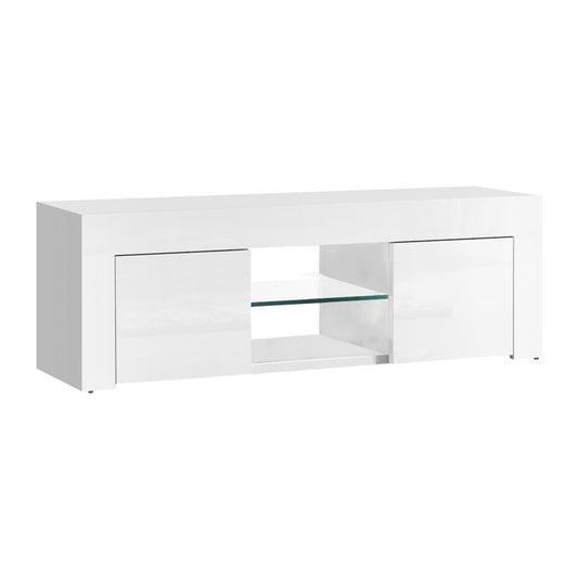 Megan White Entertainment Unit TV Cabinet 130cm