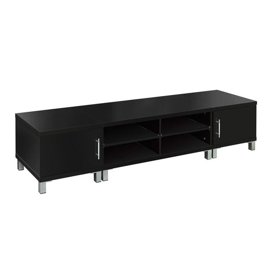 Black Danson TV Cabinet Entertainment Unit 190cm