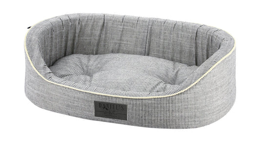 Grey Nautical Pet Bed