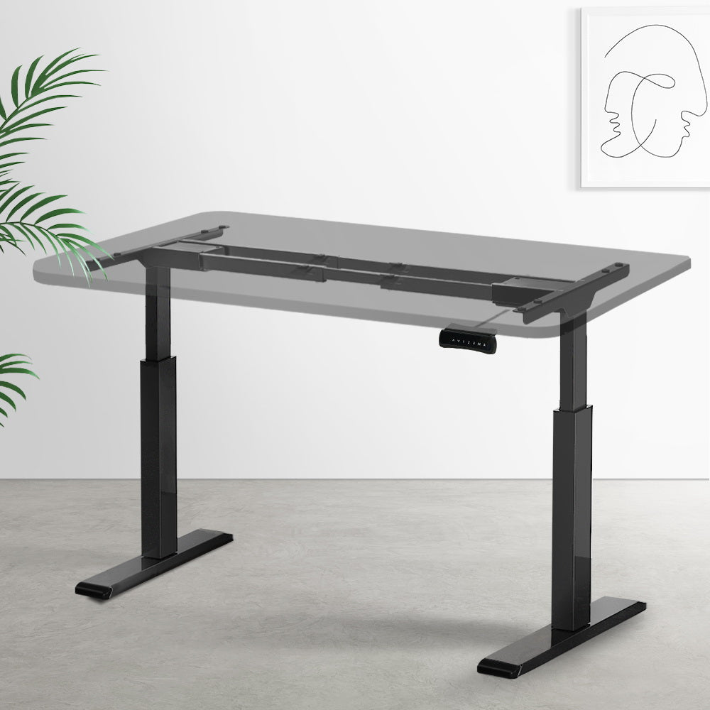 Mario Black Motorised Adjustable Desk Frame