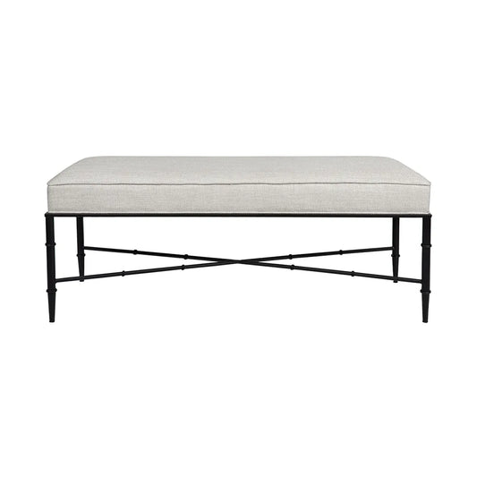 Hacienda Bench Ottoman - Natural Linen