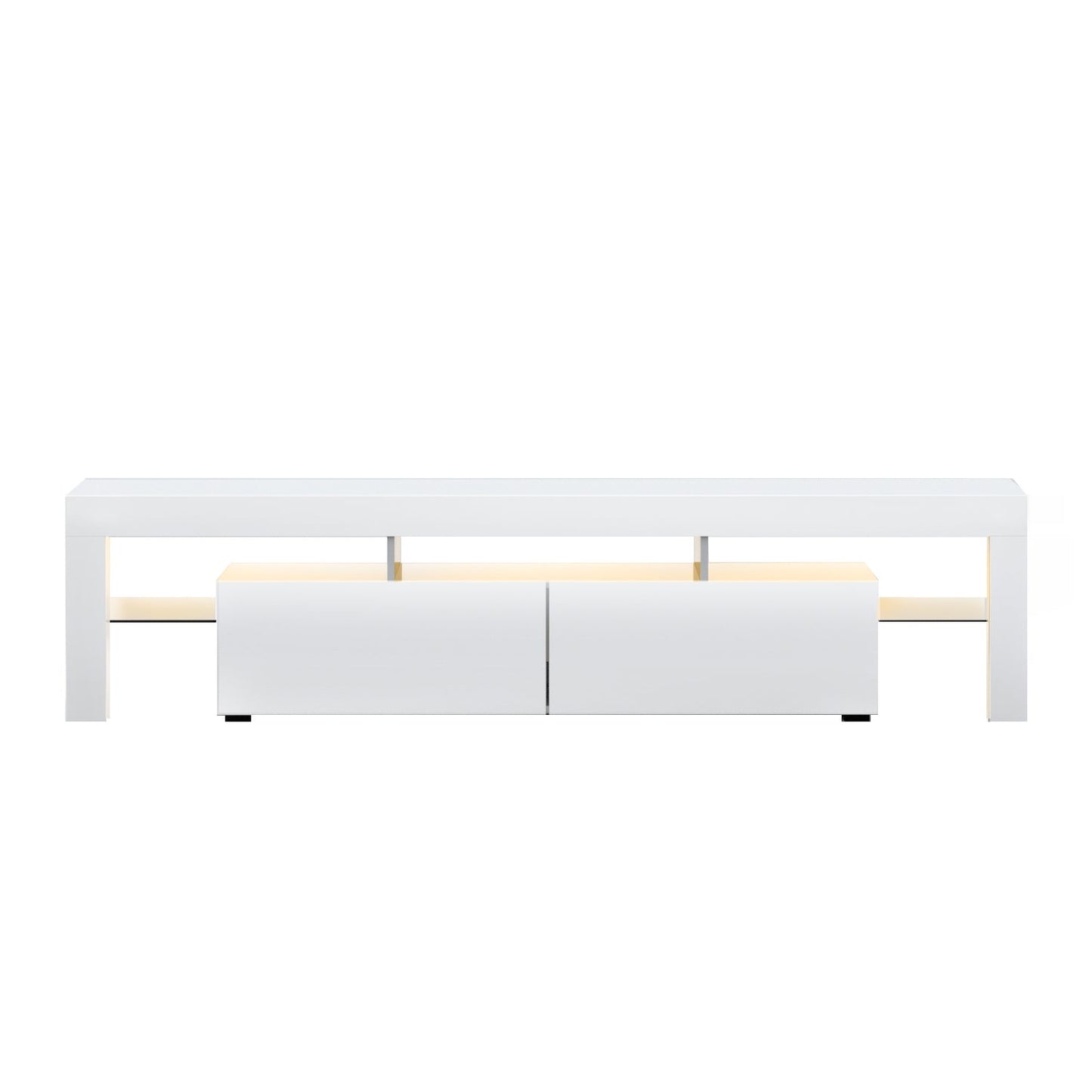 White Elo Entertainment Unit TV Cabinet LED 189cm