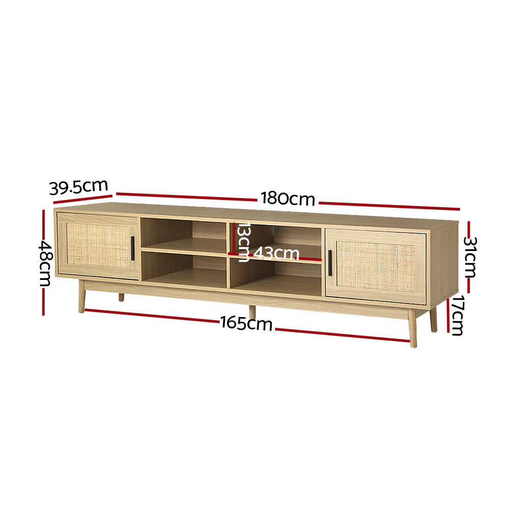 Nino TV Rattan Cabinet Entertainment Unit 180cm