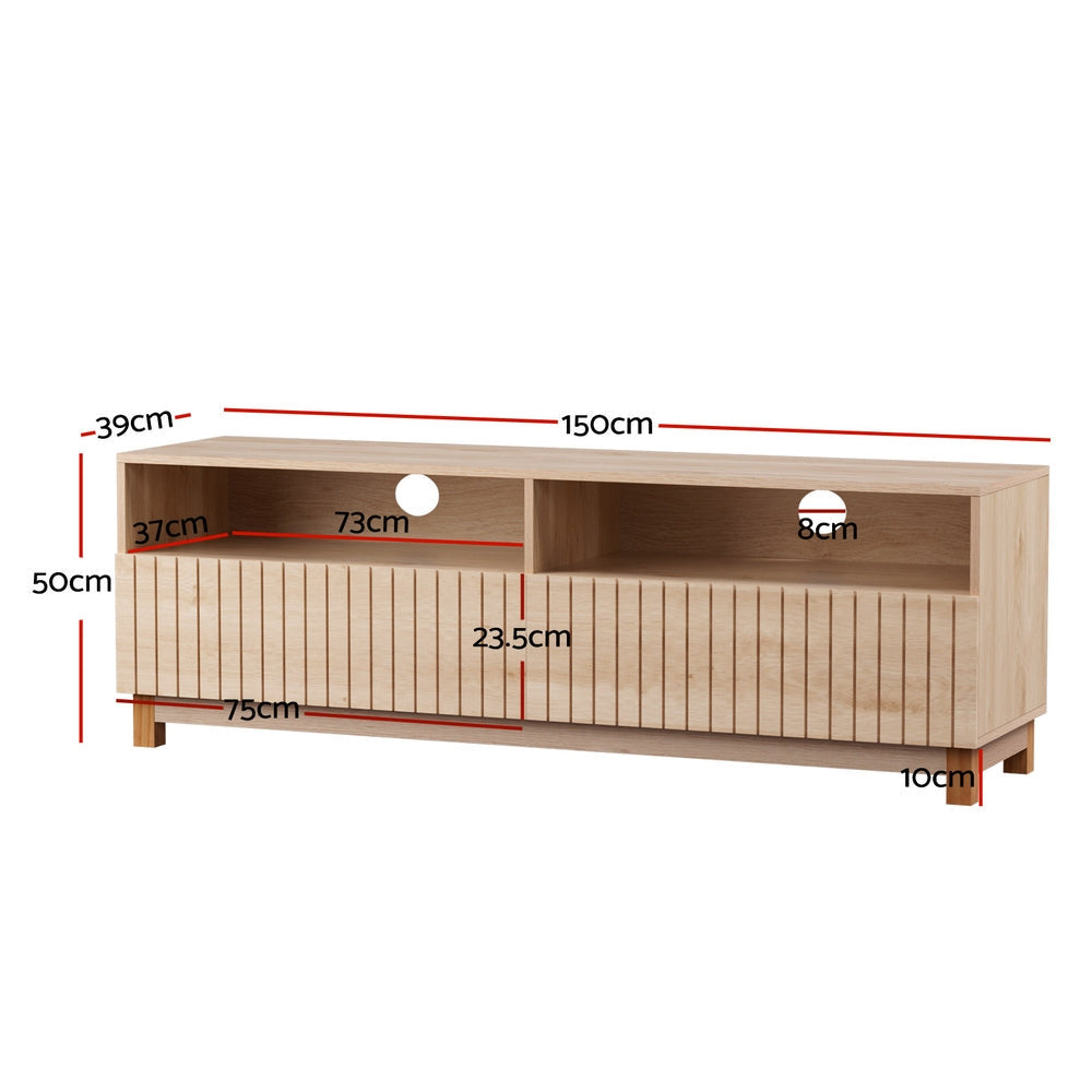 Amber TV Cabinet Entertainment Unit Stand 150CM