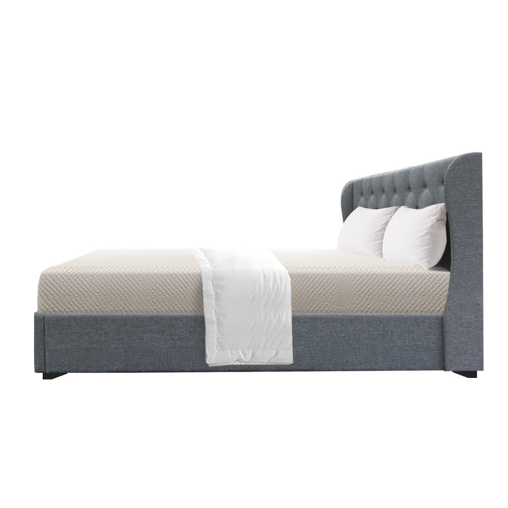 Arden Grey Bed Frame Queen Size With Storage