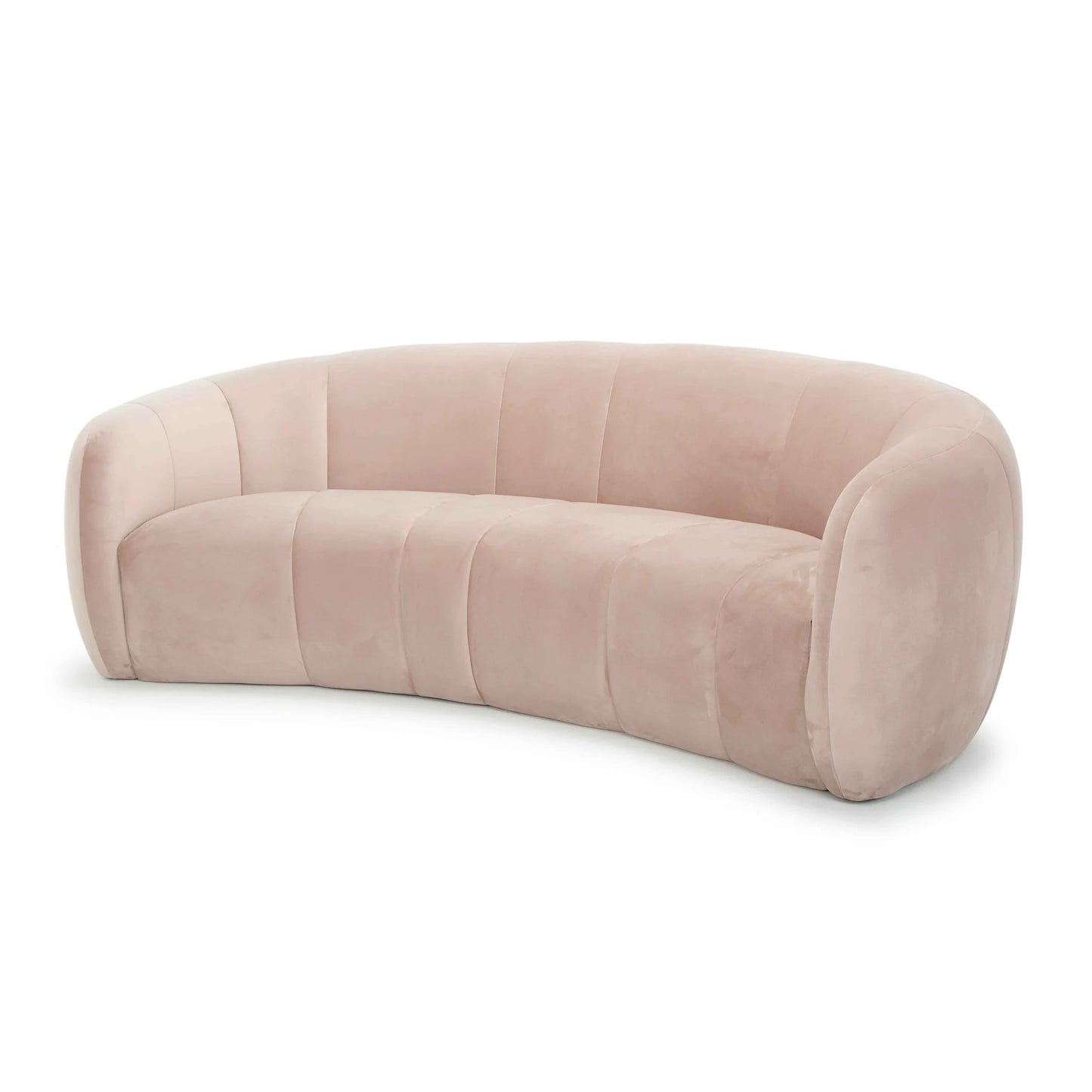 Blush 3 Seater Velvet Fabric Sofa