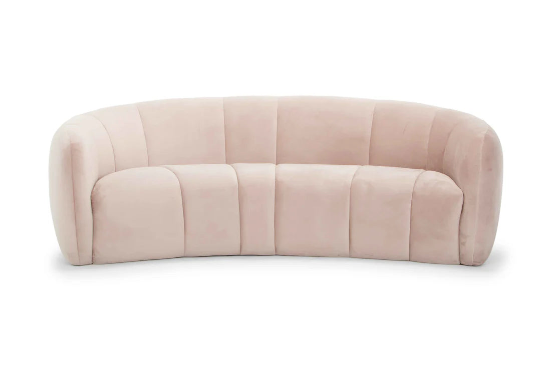 Blush 3 Seater Velvet Fabric Sofa