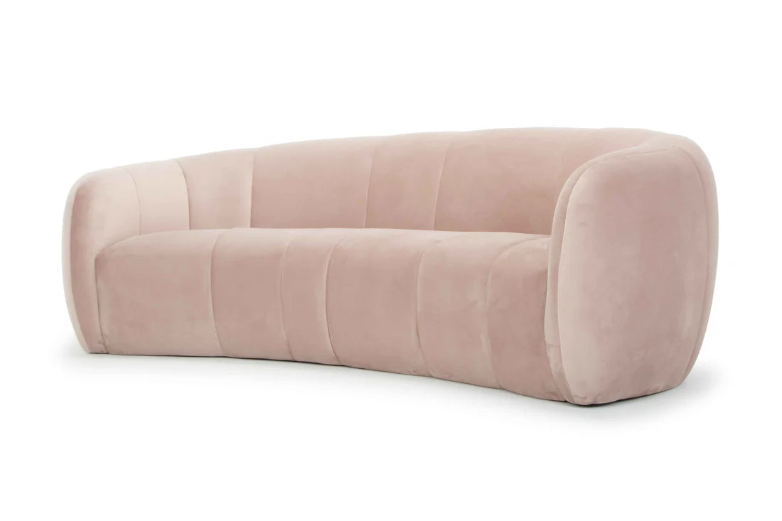 Blush 3 Seater Velvet Fabric Sofa