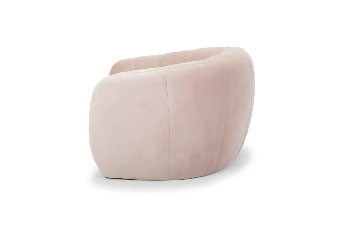 Blush 3 Seater Velvet Fabric Sofa