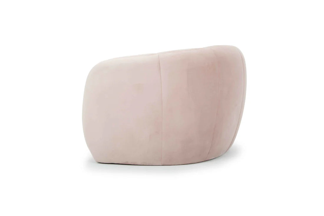 Blush 3 Seater Velvet Fabric Sofa