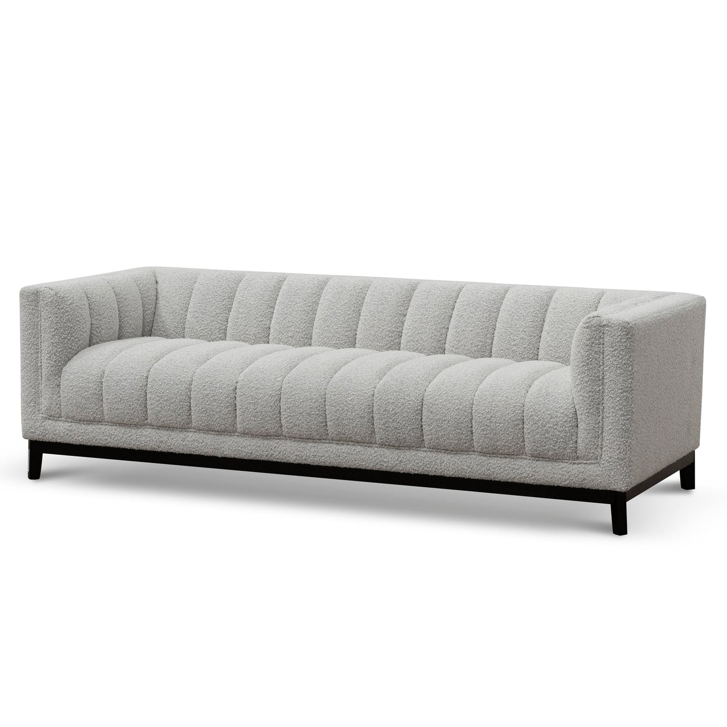 Charlotte  3 Seater Sofa -Light Grey