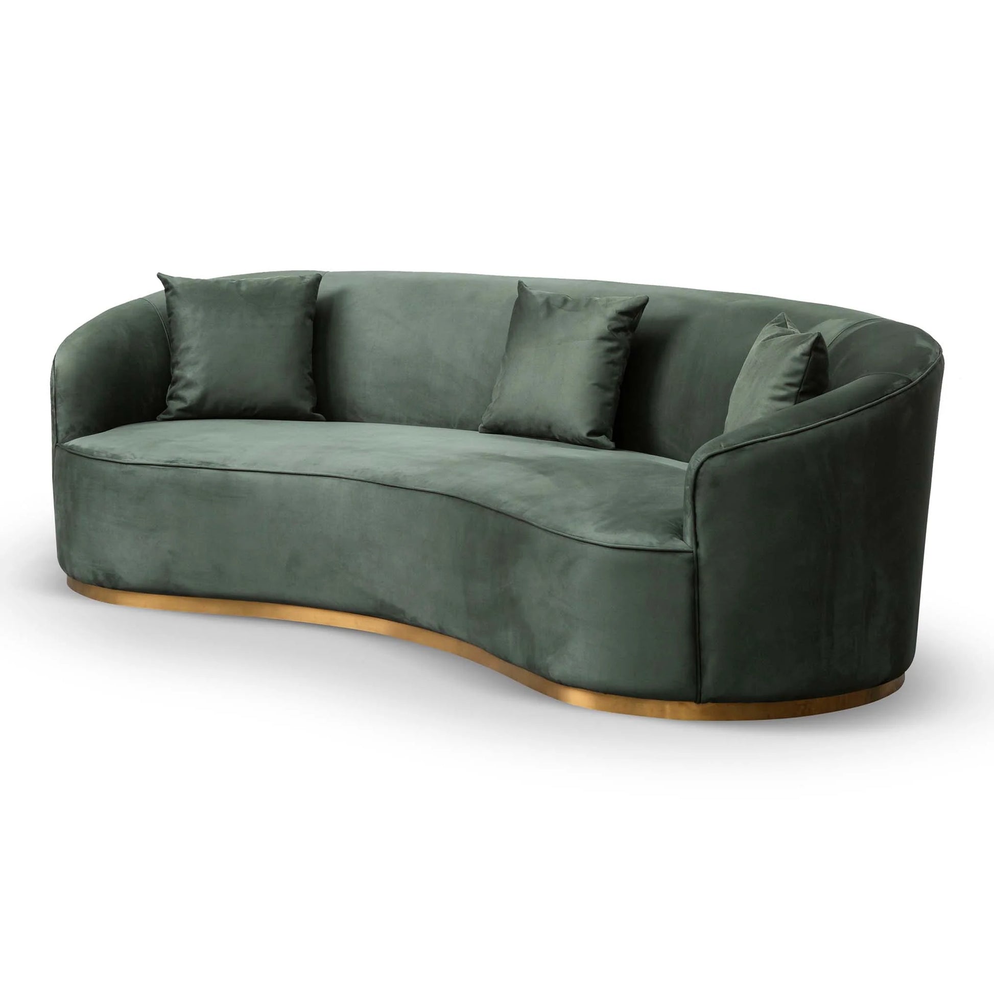 Sofie 3 Seater Sofa - Dark Green