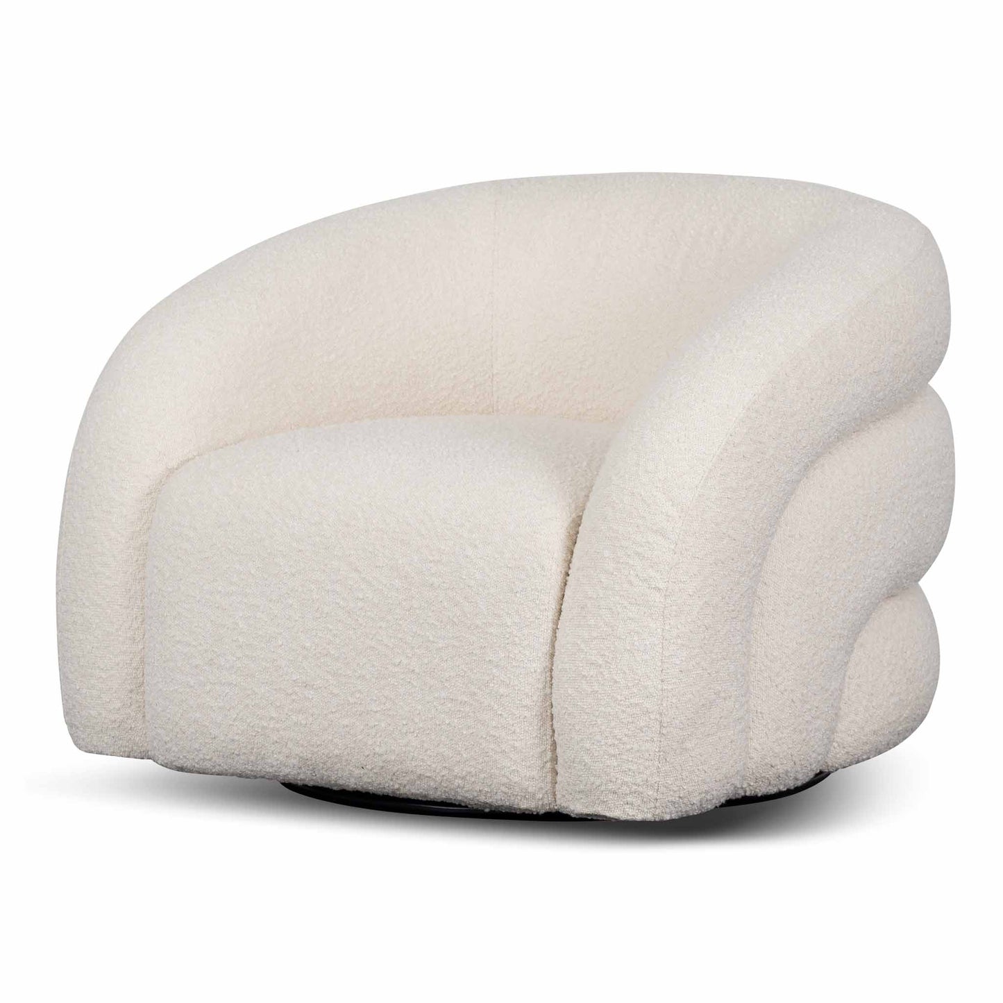 Jupiter Arm Chair - Ivory White Boucle